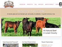Tablet Screenshot of dostallfarms.com